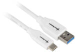 Sharkoon USB 3.1 Cable A-C - white - 0.5m (4044951021154)