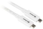Sharkoon USB 3.1 Cable C-C - white - 1m (4044951021185)