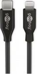 Goobay Cable Lightning USB-C black 2.0m - 39447 (39447) - 24mag