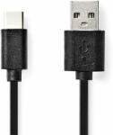 Nedis USB kábel | USB 2.0 | USB-C Dugasz | USB-A Dugasz | 480 Mbps | N (CCGB60600BK30)