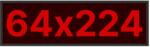 Thunder Germany SMD-64224R Fényreklám, LED Fal, piros, WiFi - (64×224 cm) - mkaudio