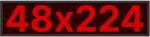 Thunder Germany SMD-48224R Fényreklám, LED Fal, piros, WiFi - (48×224 cm) - mkaudio