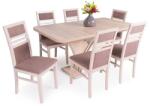  Enzo asztal Mira székkel - 6 személyes étkezőgarnitúra