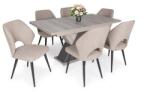  Diana asztal Aspen székkel - 6 személyes étkezőgarnitúra