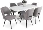  Enzo asztal Aspen székkel - 6 személyes étkezőgarnitúra