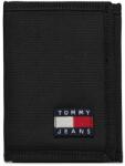 Tommy Jeans Portofel Mare pentru Bărbați Tommy Jeans Tjm Ess Daily Nylon Trifold AM0AM12083 Black BDS