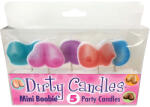 Candy Prints Set 5 Lumanari Dirty Candles Mini Boobie, Mix Culori
