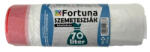Fortuna Szemeteszsák FORTUNA 70L húzózáras fehér 65x70 cm 15 darabos (12.01744) - papir-bolt