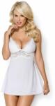 Obsessive 810-BAB-2 - csipke babydoll és tanga (fehér) (92931200005) - shop