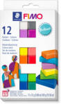 FIMO Soft süthető gyurma készlet - 12 x 25 g, Ragyogó színek