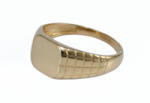 Ékszershop Mintás szögletes arany pecsétgyűrű (1267448)