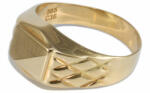 Ékszershop Mintás matt szögletes arany pecsétgyűrű (1266565)