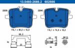 ATE set placute frana, frana disc ATE 13.0460-2666.2 (13.0460-2666.2)