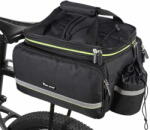  Dollcini kiválóság kerékpártáska, kerékpár utazótáska csomagtartó, hátsó ülés, vízálló, fekete/Zöld