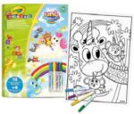 Crayola Mini Kids maxi kifestő és filctoll készlet - Állatkornis (25-1045)