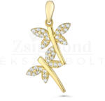  14 karátos arany szitakötő medál (AU11859) AU11859