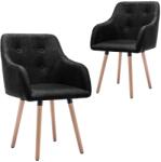 vidaXL 2 buc negru 322987