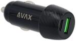 Avax CC303B CARLY 38W PD Autós töltő USB A+C (AVAX CC303B)
