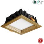 APLED APLED - LED Lámpa SQUARE WOODLINE LED/6W/230V 4000K 12x12 cm tölgy tömör fa AP0197 (AP0197)