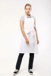 Kariban Uniszex, női, férfi kötény, szakács, pincér Kariban KA8010 polycotton Apron High-Temperature Washable -Egy méret, Black