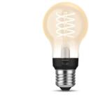 Philips Bec LED inteligent vintage (decorativ) Philips Hue Filament Bulb A60, Bluetooth, E27, 7W (40W), 550 lm, lumina calda (2100K) (000008719514342941) - shoppix