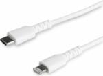StarTech RUSBCLTMM1MW USB Type-C apa - Lightning apa 2.0 Adat és töltő kábel - Fehér (1m) (RUSBCLTMM1MW)