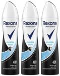 Rexona Set 3 x Deodorant Antiperspirant Spray Rexona Invisible Aqua, pentru Femei, 150 ml