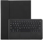 Samsung X710, X716B Galaxy Tab S9 / X510, X516B Tab S9 FE tablet fliptok, erősített, TPU, bluetooth-os billentyűzettel, stylus kivágással és érintőpaddal, fekete