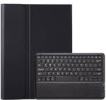 Samsung X910, X916B Galaxy Tab S9 Ultra tablet fliptok, erősített, TPU, bluetooth-os billentyűzettel, stylus kivágássa, fekete
