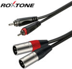 Roxtone RACC190L3 2xXLR(p) - 2xRCA kábel 3m