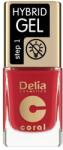 Delia Cosmetics Körömlakk gél lakk hatással - Delia Cosmetics Coral Nail Hybrid Gel 42