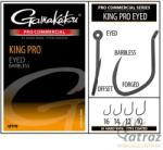 Gamakatsu King Pro Eyed A1 PTFE Barbless Méret: 12 - Gamakatsu Szakáll Nélküli Feeder Horog (185244-1200)