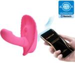 Pretty Love Stimulator Fancy Clamshell 12 Moduri Vibratii, Bluetooth Control Free App, Silicon, Roz Vibrator