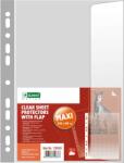 D. RECT Folii protectie documente, clapeta laterala, 100 microni, 10 buc/set, D. RECT Maxi (110043)