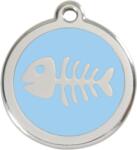 Red Dingo Rozsdamentes halcsont mintás acél biléta világoskék - falatozoo