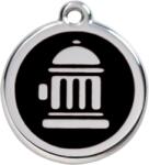 Red Dingo Rozsdamentes tűzcsap mintás acél biléta fekete - falatozoo