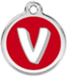 Red Dingo Rozsdamentes V betű mintás acél biléta - falatozoo