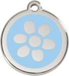 Red Dingo Rozsdamentes virág mintás acél biléta világoskék - falatozoo