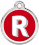Red Dingo Rozsdamentes R betű mintás acél biléta