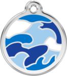 Red Dingo Rozsdamentes terep mintás acél biléta kék - falatozoo