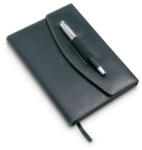 Everestus Agenda pentru notite A5, pix metalic inclus, Everestus, CA1, poliuretan, negru (EVE01-KC6856-03)
