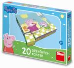 Dino - Peppa Pig: Happy Day 20 de cuburi de licență din lemn (32642126)