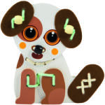Trefl - Loveste un papi de câine de jucărie din lemn (61129)