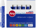 Mungyo - Cretă de ulei JUMBO alb /6buc (8804819095200)