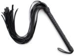 LateToBed BDSM Line 7 Rivet Flogger 70cm Black