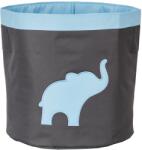 Love It Store It - Cutie mare de depozitare a jucăriilor, rotundă - gri, elefant albastru (LI-670223)