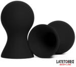 LateToBed BDSM Line Silicone Nipple Suckers Black