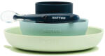 Nattou - Set silicon pentru masă 4 buc. verde-albastru fără BPA (877008) Set pentru masa bebelusi