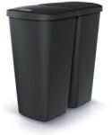 Prosperplast Szemeteskuka DUO fekete, 45 l, fekete