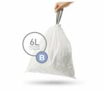  Zsinóros szemeteszsákok 6 l, B típusú - 30 db, fehér